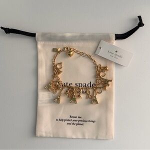 Kate Spade Parisian Lights GoldPlated Charm Bracelet